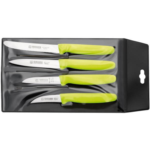 Giesser Gemüsemesser-Set 4-teilig Küchenmesser für Obst & Gemüse