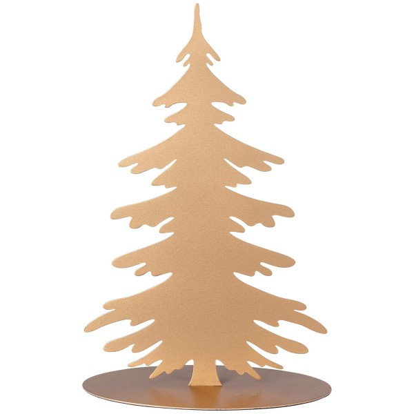Fink Deko-Tannenbaum 35 cm goldfarben pulverbeschichtet Dekobaum zum Aufstellen - Art.-Nr. 151203