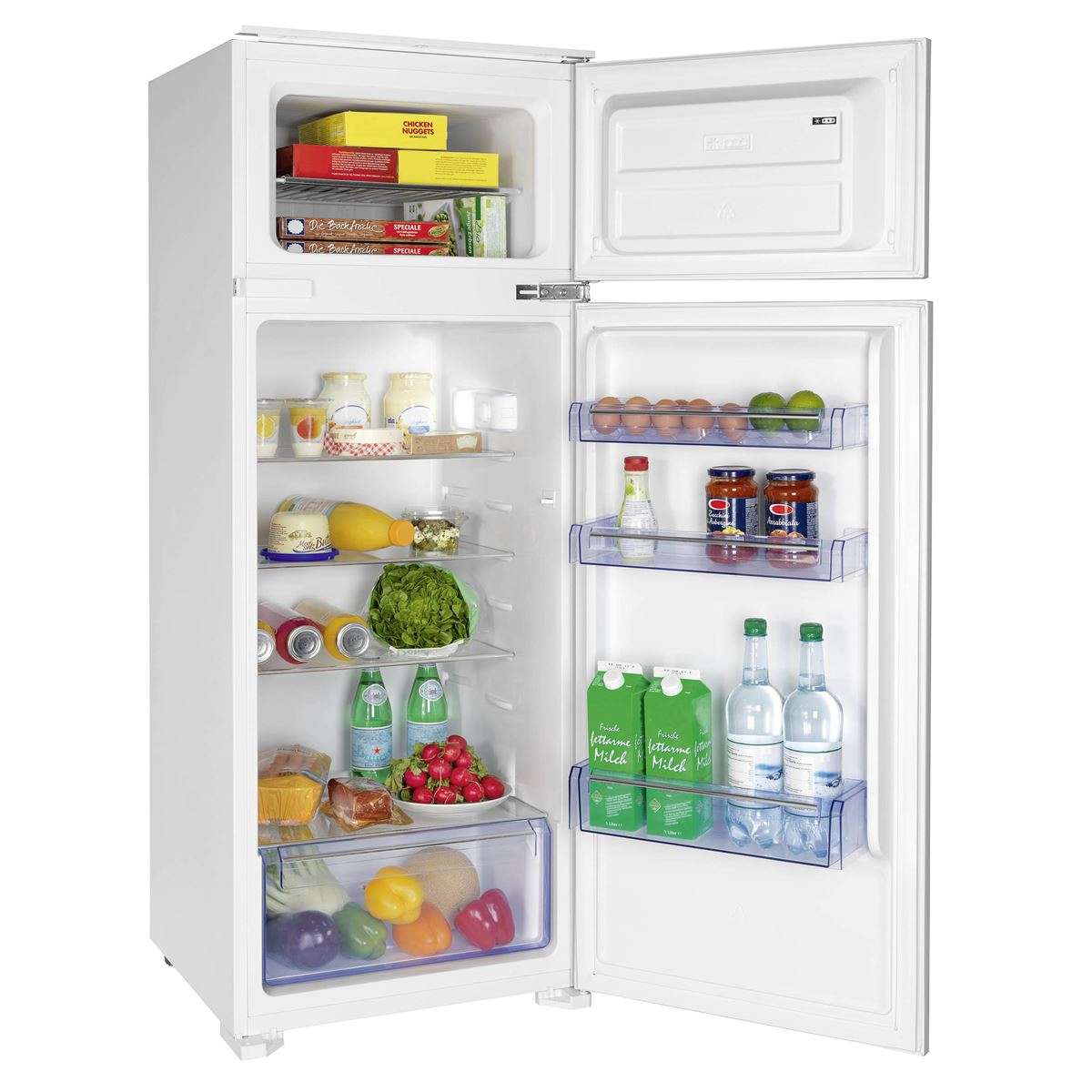 Oranier hoher weißer Einbau Kühlschrank Gefrierkombination 1.45 m A++