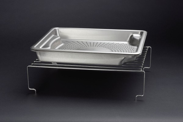 Oranier Edelstahl Set mit Etagere für Dampfgarer EDG 9808 Abluft
