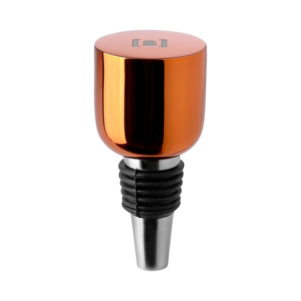 Fink Studio Flaschenstopfen 9 cm orange glänzend lackierter Flaschenverschluss - Art.-Nr. 154236