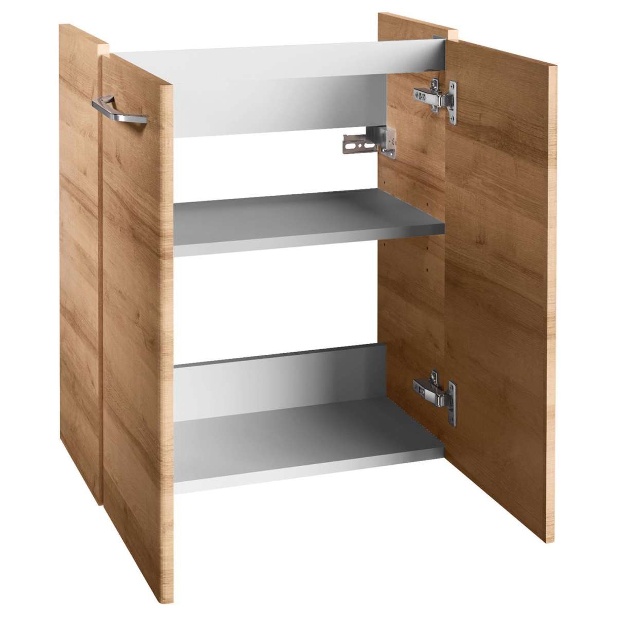 Fackelmann kleiner hängender Waschbeckenunterschrank Gäste WC 55 cm