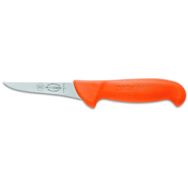 Dick kleines Ausbeinmesser 10 cm orangefarbener Griff & steife Messerklinge - Art.-Nr. 8236810-53