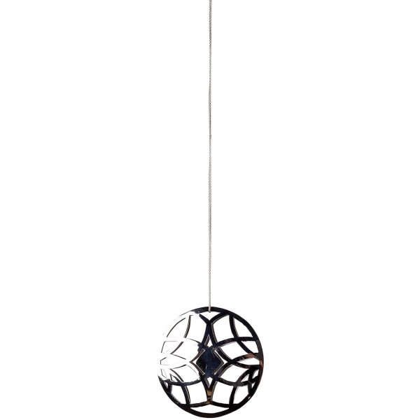 Fink runder Edelstahl Deko-Anhänger Ø 9 cm Weihnachts- oder Fensterschmuck - Art.-Nr. 151142