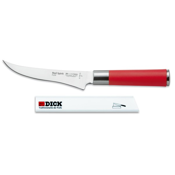 Dick Red Spirit flexibles Ausbeinmesser 15 cm mit Klingenschutz bis 16 cm Klingenlänge