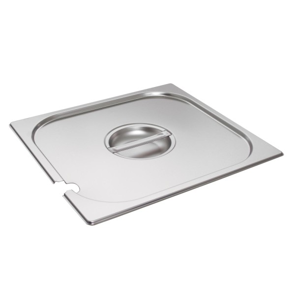 Schneider GN Edelstahl Deckel mit Löffelaussparung für 2/3 Gastronorm-Behälter