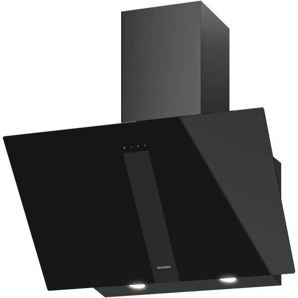 Oranier schwarze Wandhaube 75 cm kopffreie Haube UNA75S1 inkl. Plasmafilter für Umluftbetrieb