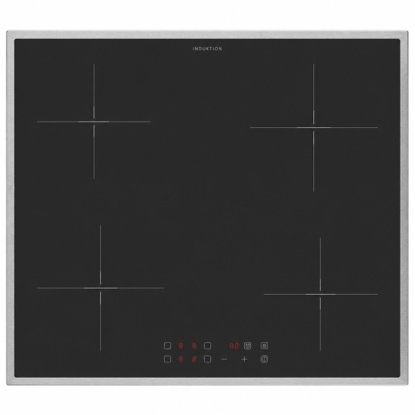 Oranier Induktionskochfeld 60 cm KFI900 Touch Booster 4 Zonen - Rahmen- oder Seitenleistenausführung umlaufend Edelstahl