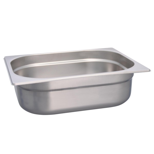 Schneider Gastronorm-Behälter GN 1/2 Edelstahl ungelocht & stapelbar 10 cm tief