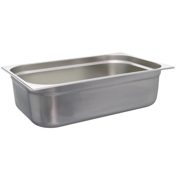 Schneider Gastronorm-Behälter GN 1/1 Edelstahl ungelocht & stapelbar 15 cm tief