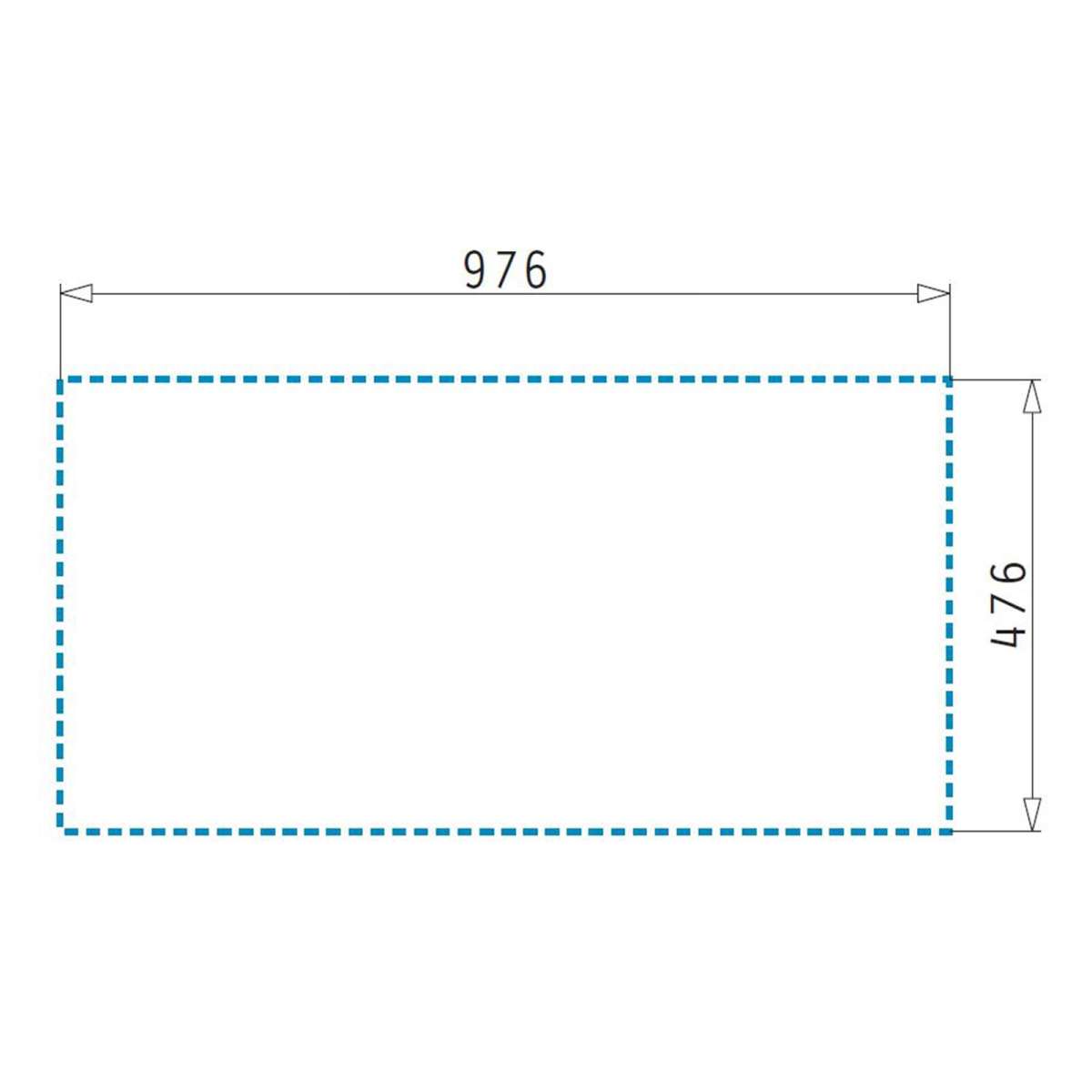 weiße XL Einbauspüle 100 cm Fibertek 1 Becken & Restebecken | MM-ComSale