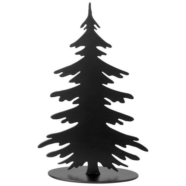 Fink Deko-Tannenbaum 20 cm schwarz pulverbeschichtet Dekobaum zum Aufstellen - Art.-Nr. 151196
