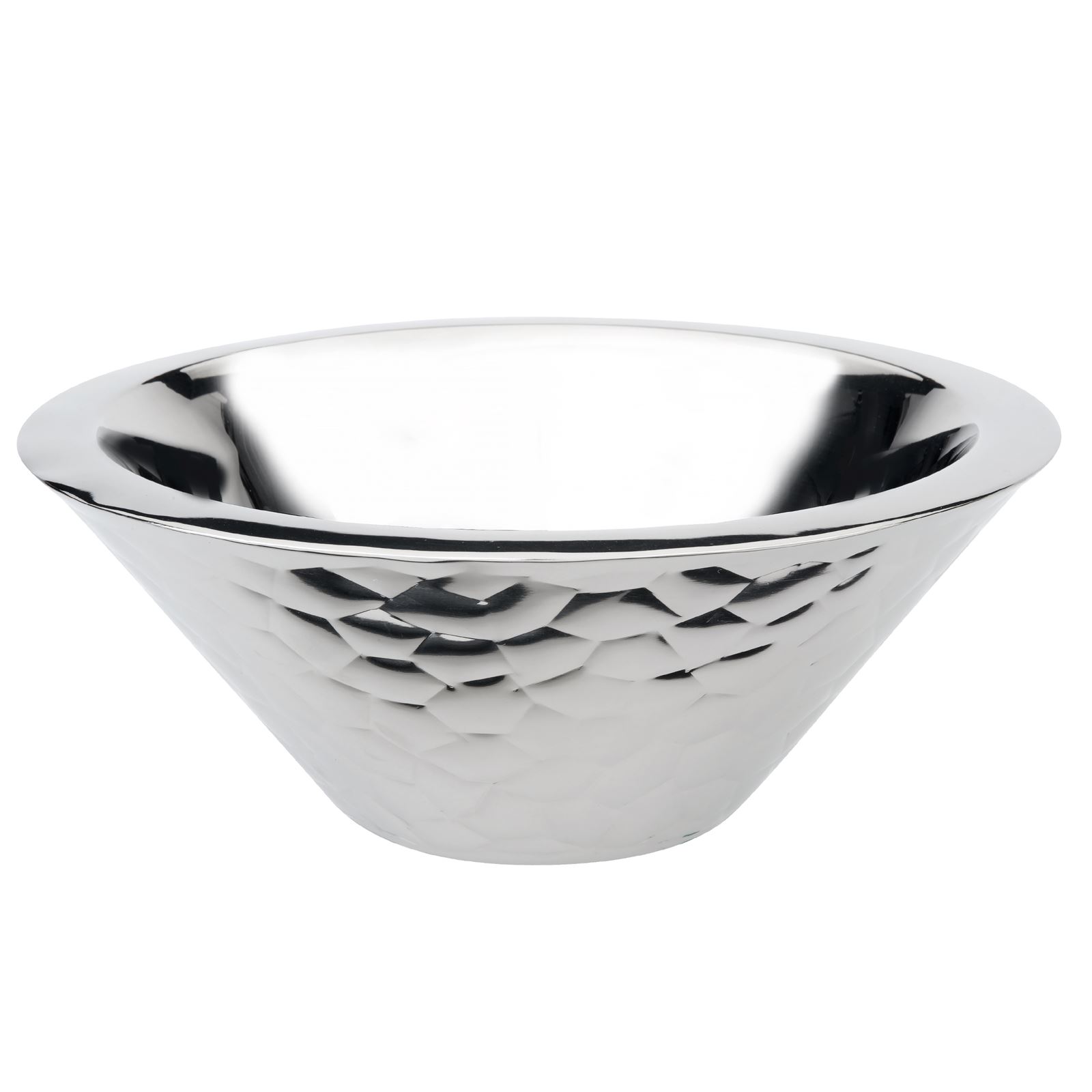 große doppelwandige Edelstahl Dekoschale Ø 25 cm | MM-ComSale