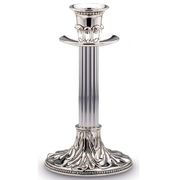H.Bauer jun. Kerzenleuchter 11.7 cm Höhe 23.2 cm - Art.-Nr. 5258ver kleiner versilberter