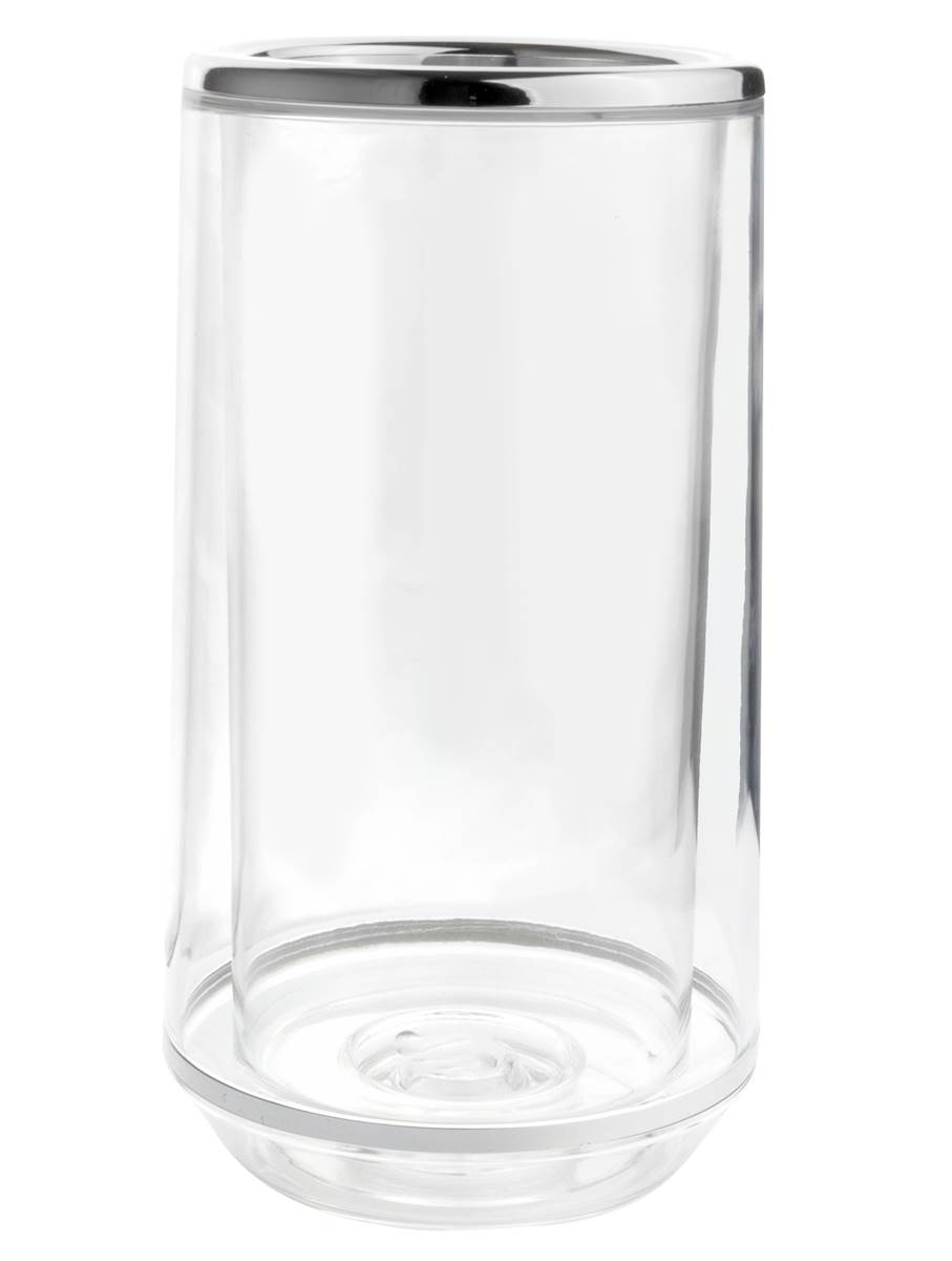 doppelwandiger durchsichtiger Flaschenkühler aus Acryl ca. Ø 13 cm | MM