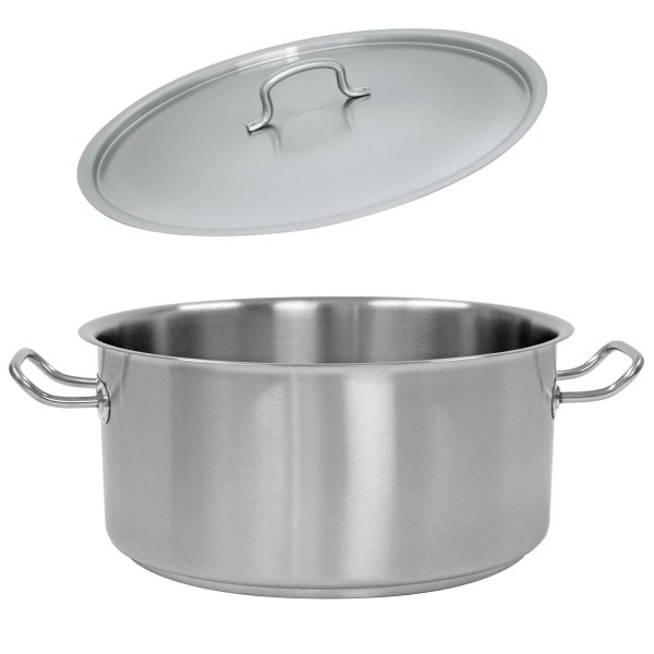 Schneider Bratentopf 32 cm Induktion 12 Liter 18/10 Edelstahl Schmortopf mit Deckel