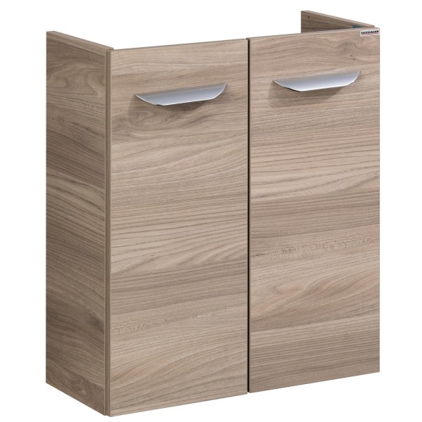 Fackelmann hängender 2-türiger Waschbeckenunterschrank 52 cm Gäste WC Luxor braun