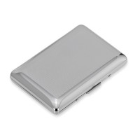 verchromtes eckiges Visitenkartenetui zwei Fächer 9.6 cm - Art.-Nr. 2298ver verchromtes eckiges Visitenkartenetui zwei Fächer 9.6 cm - Art.-Nr. 2298ver