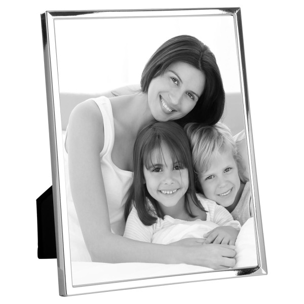 Fink versilberter Fotorahmen 20x25 cm Bilderrahmen mit glatter Leiste - Art.-Nr. 133060