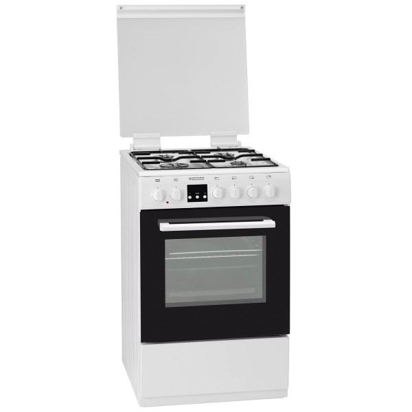 Oranier weißer schmaler freistehender Gas Elektroherd 50 cm FZ 2557