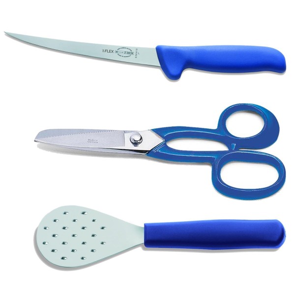 Dick Anglermesser mit Schupper & Flossenschere Set 3 tlg.