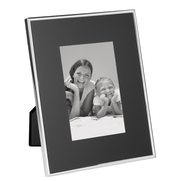 Fink Bilderrahmen 10x15 cm Fotorahmen mit versilbertem Rand & breiter Glasleiste - Art.-Nr. 133209