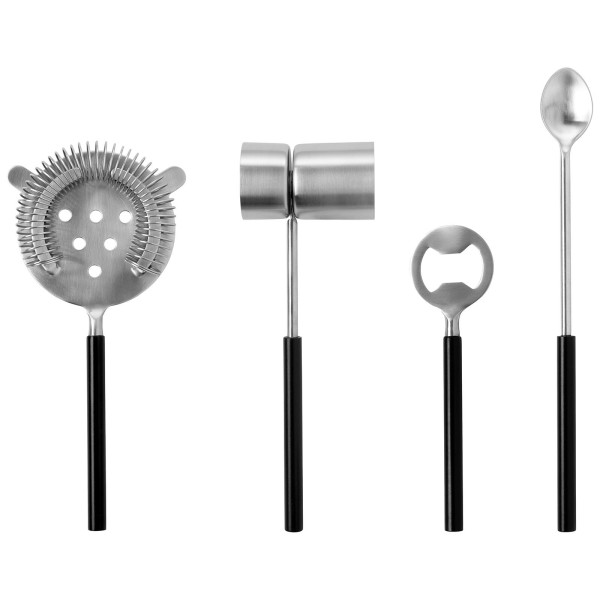 Fink Studio Edelstahl Barzubehör 4-teilig schwarz Accessoires für Bar & Restaurants - Art.-Nr. 154241