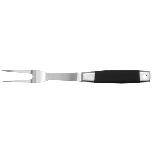 Leopold Vienna lange Edelstahl Grillgabel mit Soft-Touch-Griff ca. 40 cm