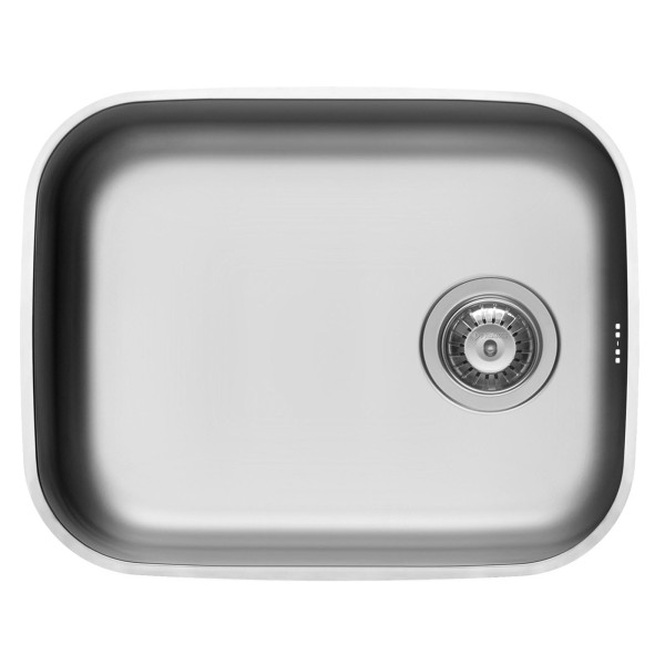 großes Edelstahl Unterbaubecken 50 cm 1 Becken