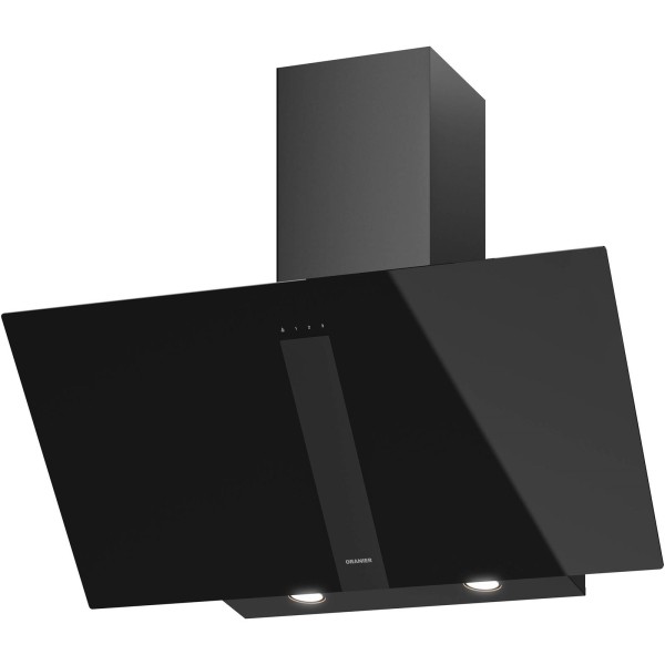 Oranier schwarze Wandhaube 90 cm kopffreie Haube UNA90S1 inkl. Plasmafilter für Umluftbetrieb