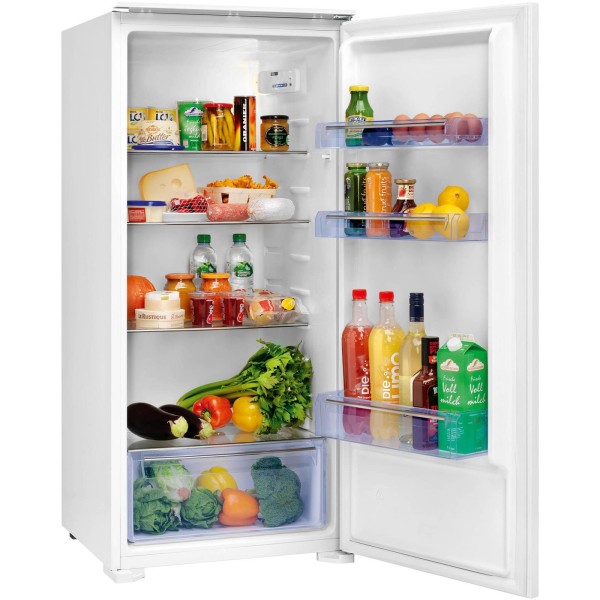 Oranier Einbau Kühlschrank 123 cm halbhoch EKS123 Vollraumkühler mit Gemüsefach
