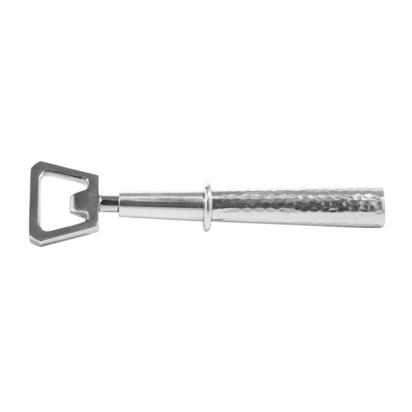 Fink Flaschenöffner 15 cm aus Edelstahl Griff gehämmert klassischer Kapselheber - Art.-Nr. 154043