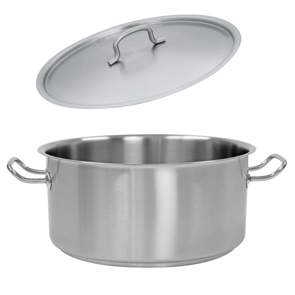 Schneider Bratentopf 28 cm Induktion 7,2 Liter 18/10 Edelstahl Schmortopf mit Deckel