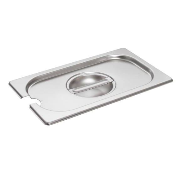 Schneider GN Edelstahl Deckel mit Löffelaussparung für 1/4 Gastronorm-Behälter