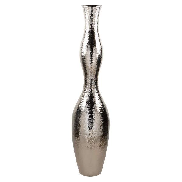 Fink Edelstahl Boden-Kerzenleuchter-Vase 135 cm aus gehämmerten Edelstahl - Art.-Nr. 144162