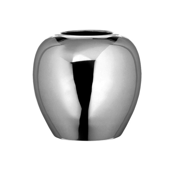Fink elegante große Blumenvase Ø 25 cm runde silberne Metall-Vase im Kugeldesign - Art.-Nr. 157011