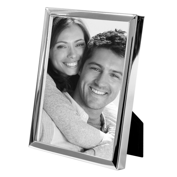 Fink klassischer Bilderrahmen 10x15 cm versilberter Fotorahmen für 1 Foto - Art.-Nr. 133154