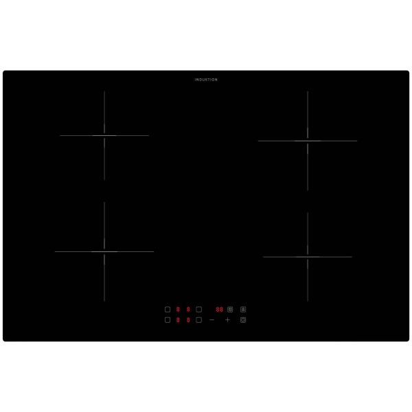 Oranier Induktionskochfeld 80 cm autark KFI980 mit 4 Kochzonen & Touch Control Steuerung