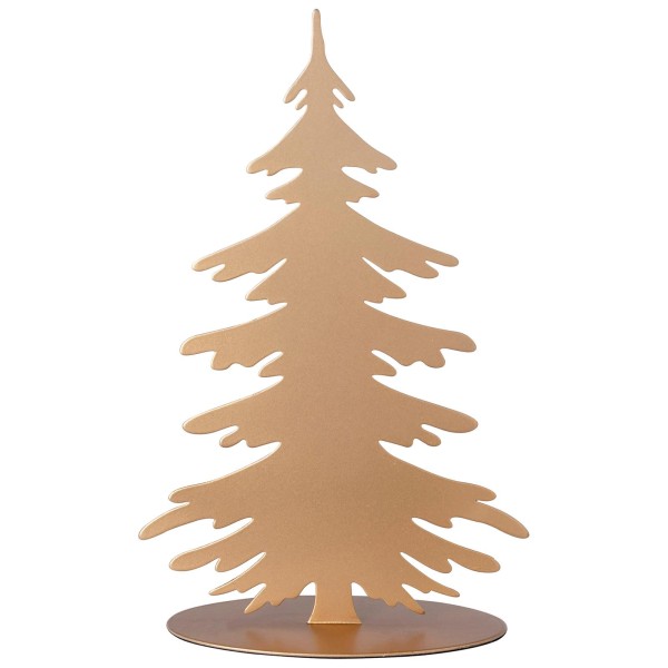 Fink Deko-Tannenbaum 30 cm goldfarben pulverbeschichtet Dekobaum zum Aufstellen - Art.-Nr. 151200