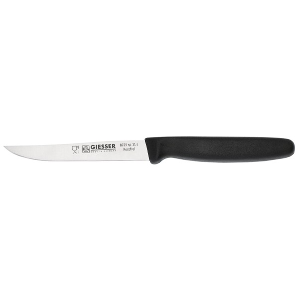 Giesser Steakmesser 11 cm mit Handabzug Klinge & Kunststoffgriff schwarz - Art.-Nr. 8725 sp 11