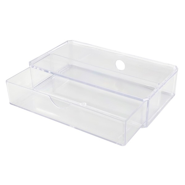 Fackelmann Kosmetik Organizer Schublade aus Kunststoff 180 x 50 x 100 mm