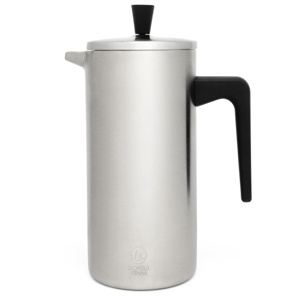 silberner doppelwandiger Edelstahl Kaffeebereiter 0.7 Liter