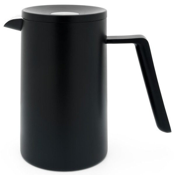 Leopold Vienna schwarzer doppelwandiger Kaffeebreiter 1.0 Liter Edelstahl