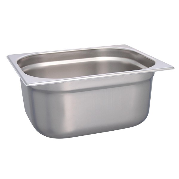 Schneider Gastronorm-Behälter GN 1/2 Edelstahl ungelocht & stapelbar 15 cm tief