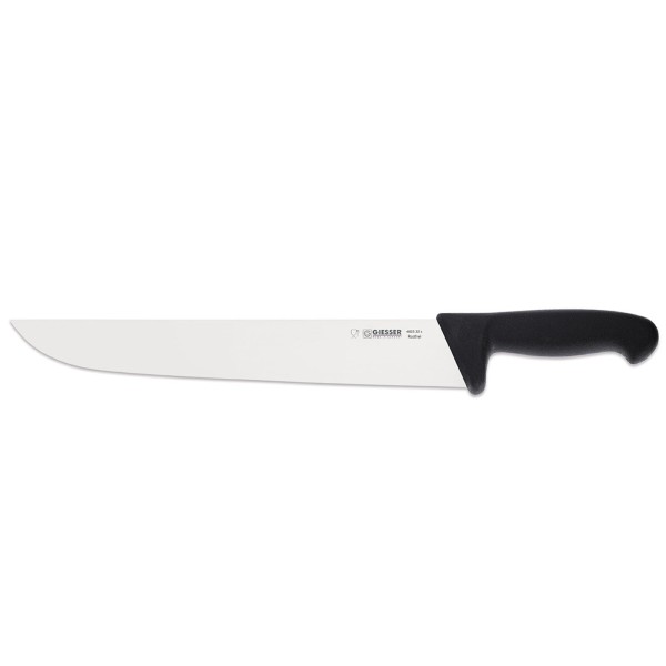 Giesser großes Schlachtmesser 32 cm mit starker breiter Messerklinge schwarz - Art.-Nr. 4025 32