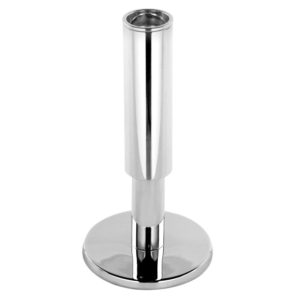 Fink silberner Kerzenhalter 18 cm für Stabkerzen glänzend vernickelter Kerzenleuchter - Art.-Nr. 158642